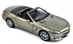 Macheta auto Mercedes-Benz SL-Klasse 500 2012 gri, 1:18 Norev foto