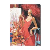 Tablolu pictat manual, Inspiratie, 80x60cm pictura ulei pe panza, gata de expus pe perete
