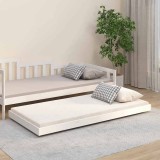 Cumpara ieftin Cadru pat fără saltea, alb, 90x190 cm, lemn masiv de pin
