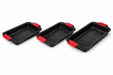 Set 3 tavi de copt Royalty Line cu strat granit, S/M/L