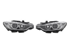 Set faruri tuning BMW Seria 3/Seria 3 GT (F30/31/34/35), 01.2012-12.2019, fata, stanga+dreapta, DEPO, numai pentru faruri cu halogen; cu lentile; cu