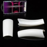 Unghii false albe Royal Salon French, cutie cu 100buc - mărimi de la nr.1-10, INGINAILS