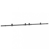 Cumpara ieftin Set feronerie pentru usi glisante, negru, 305 cm, otel