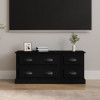 Comoda TV, negru, 100x35,5x45 cm, lemn prelucrat GartenMobel Dekor, vidaXL