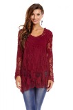 N570-3 Bluza eleganta tricotata cu decolteu rotund