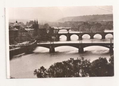 FA85 -Carte Postala- CEHIA - Praga, View of the Prague Bridges, necirculata 1965 foto