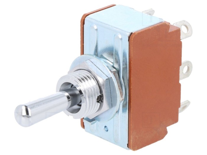 Comutator basculant DP3T ON-OFF-(ON)