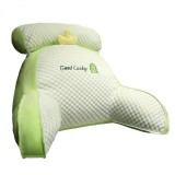 Perna Multifunctionala, Spatar pentru Pat, Protectie Lombara, Marime Medie, 60 x 40 cm, din Plus, Model Dinozaur, Verde