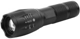 Svietidlo Strend Pro Flashlight FL001, T6 150 lm, AluBody, ZOOM, 2200 mAh, power bank, USB nab&iacute;janie