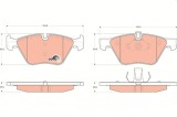 TRW GDB1559 COTEC set placute frana,frana disc