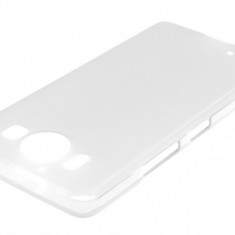 Husa silicon transparenta (cu spate mat) pentru Microsoft Lumia 950