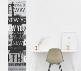 Cumpara ieftin Sticker vertical New York Vintage Banner - 60x240 cm