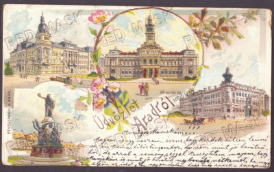 1198 - ARAD, Litho, Romania - old postcard - used - 1900 foto