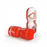 Masturbator Passion Cup Vagina 05 - Tip Cup, Material TPE Extra Moale, Rosu-Alb, Design Discret Cutie Bauturi, Reutilizabil