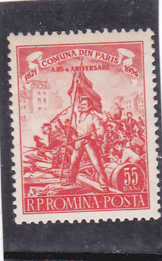 ROMANIA 1956 - A 85-A ANIVERSARE A COMUNEI DIN PARIS, MNH - LP 405