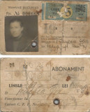 Romania, Abonament tramvai, Bucuresti, 1945