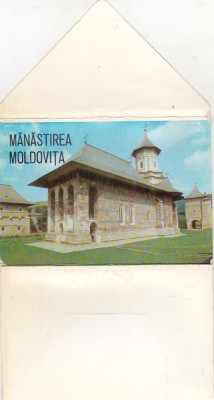 bnk cp Manastirea Moldovita - pliant cu 9 cp necirculate foto