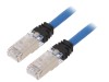 Cablu Patch Cord PANDUIT S/FTP Cat 6a, 2m, Ecranat, Cupru, Albastru, RJ45, STP6X2MBU