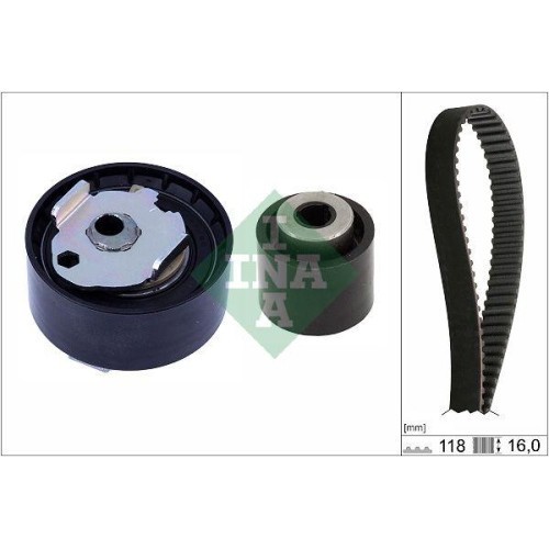 Kit curea distributie Citroen Berlingo, C1 2 (Pa), C3 Aircross 2 (2r), C3 2 (Sc), C4 Cactus, C5 Aircross (A), DS3 (Sa), Opel Astra L (O5), Corsa F (P