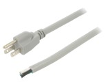 Cablu 3x14AWG NEMA 5-15 (B) 3,5m gri 13A PVC