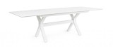 Cumpara ieftin Masa extensibila din aluminiu alb Kenyon 180x100x76 cm