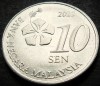 Moneda 10 SEN - MALAEZIA, anul 2012 * cod 4384 = A.UNC, Asia
