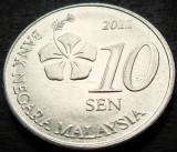 Cumpara ieftin Moneda 10 SEN - MALAEZIA, anul 2012 * cod 4384 = A.UNC, Asia