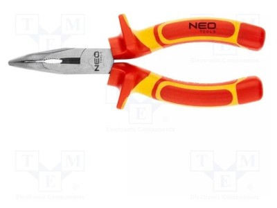 Cleşti izolaţi semirotunzi drepţi universali 160mm NEO TOOLS foto