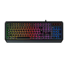 Tastatura gaming Meetion MT-K9320 iluminare rainbow Blacklit, rezistenta la apa, USB, negru