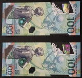 Rusia 2x100 Ruble Memoriale 2018 UNC Bancnote Rusia