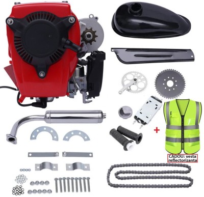 Kit motor (4 TIMPI) bicicleta 49 cc (transmisie lant) foto