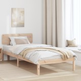 vidaXL Cadru de Pat cu Headboard 90x200 cm Lemn Masiv de Pin