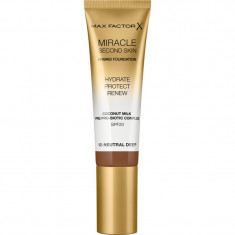 Max Factor Miracle Second Skin fond de ten crema hidratant SPF 20 culoare 12 Neutral Deep 30 ml