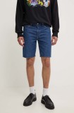 Levi&#039;s pantaloni scurti jeans barbati, culoarea albastru