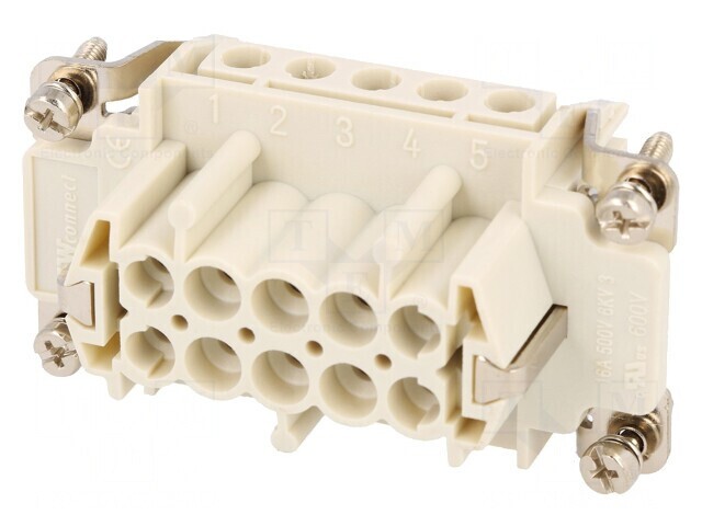 Conector HDC Inserturi Contact Mamă 16A
