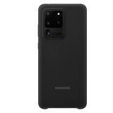 Husa de protectie Samsung Galaxy S20 Ultra Silicone Cover Black