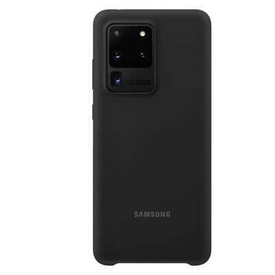 Husa de protectie Samsung Galaxy S20 Ultra Silicone Cover Black foto