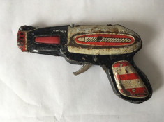 Jucarie chinezeasca tabla vintage pistol, 17cm foto