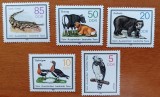 GERMANIA-DDR-1963"FAUNA-PROTEJATA"-SET COMPLET--5V.-MNH-NESTAMP--Scan