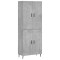 Dulap inalt, gri beton, 69,5x34x180, lemn compozit