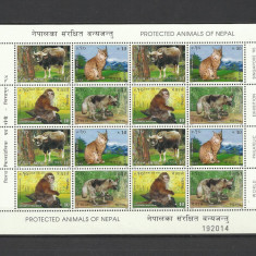 NEPAL 1995 FAUNA ANIMALE PROTEJATE MAIMUTE HIENE RASI