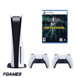 Consola Sony Playstation 5, Ps5 Disk Edition 825gb + Doua Controllere + Returnal PlayStation 5, Second-Hand
