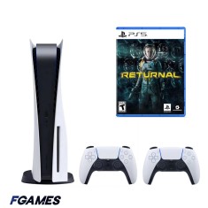 Consola Sony Playstation 5, Ps5 Disk Edition 825gb + Doua Controllere + Returnal PlayStation 5, Second-Hand