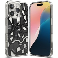 Husa iPhone 16 Pro Max Ringke Fusion Design, Seoul Map Black foto