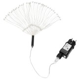 Instalatie decorativa stea cu 100 LED-uri, 40 cm, telecomanda, alb rece