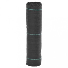 vidaXL Membrană antiburuieni, negru, 0,5x10 m, PP