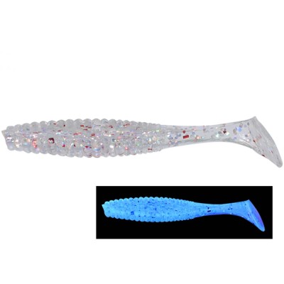 Shad Hide Up Stagger Original 1.5&amp;quot; Salt, S-01 UV Jako, 4cm, 8buc/pac foto