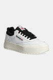 Reebok Classic sneakers din piele Club C Megacourt culoarea alb, 100201238