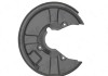Protectie stropire disc frana Audi A4 (B6), 11.2000-11.2004, A4 (B7), 11.2004-03.2008, Spate, Stanga, metal