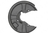 Protectie stropire disc frana Audi A4 (B6), 11.2000-11.2004, A4 (B7), 11.2004-03.2008, Spate, Stanga, metal